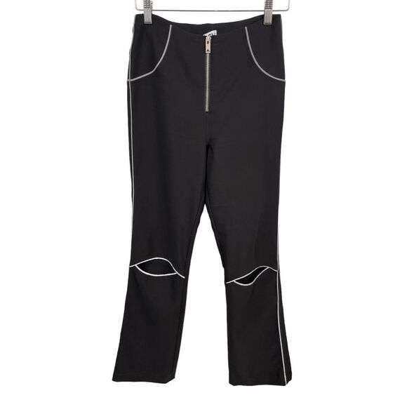 I.AM.GIA Y2K Jet Pants w/Knee Cutouts Zip Front Straight Leg Size S - Picture 5 of 11